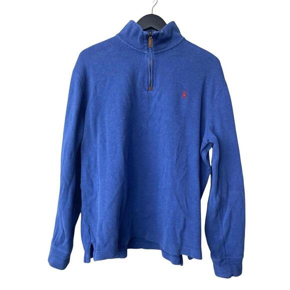 Polo Ralph Lauren Men's Navy Quarter Zip size L - Picture 1 of 7